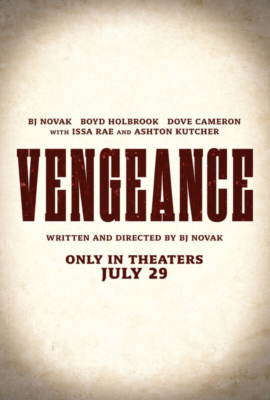 Vengeance movie poster