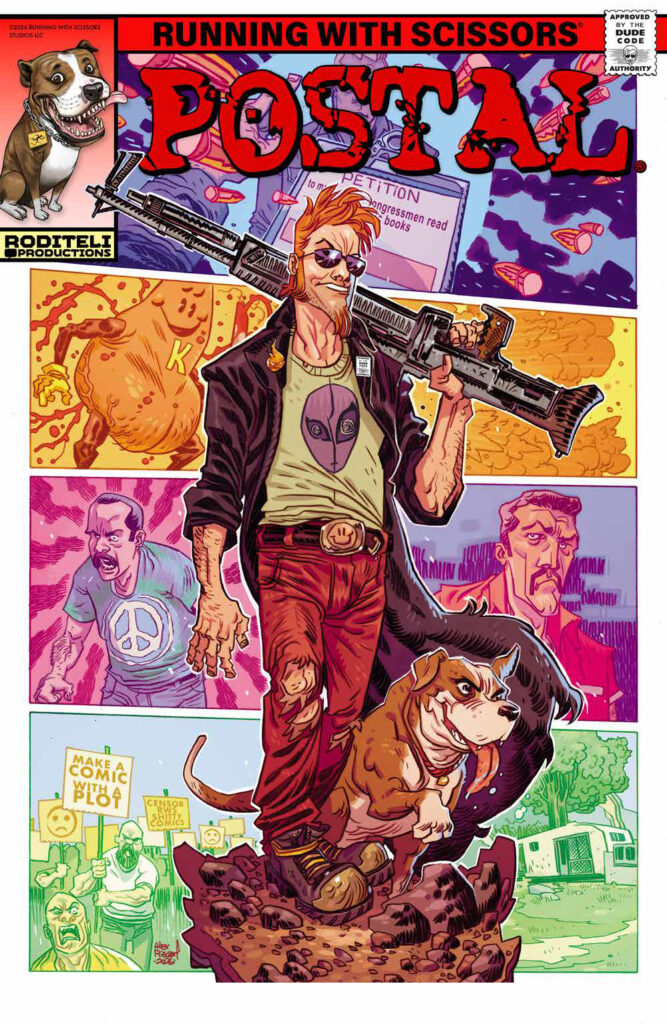 Postal comic book cover