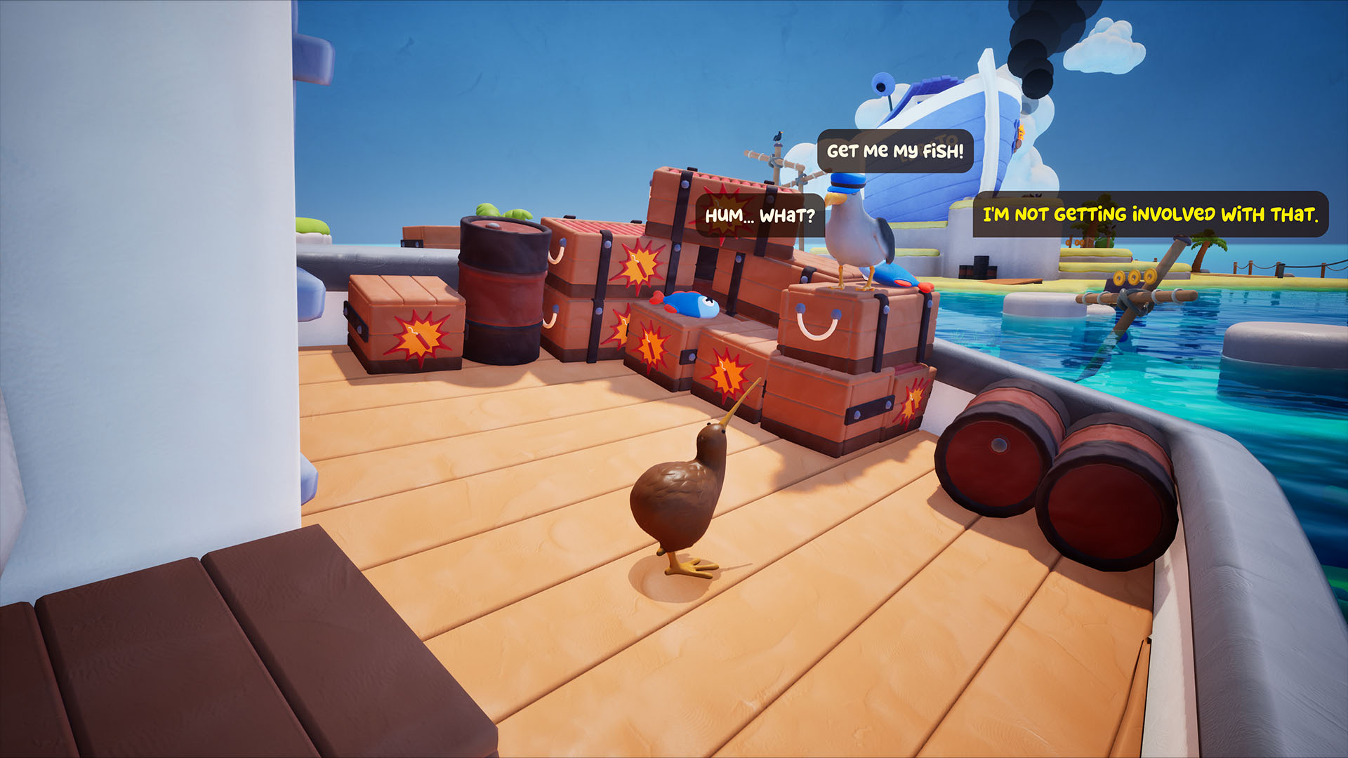Kiwi Boing screenshot - Fishing NPC